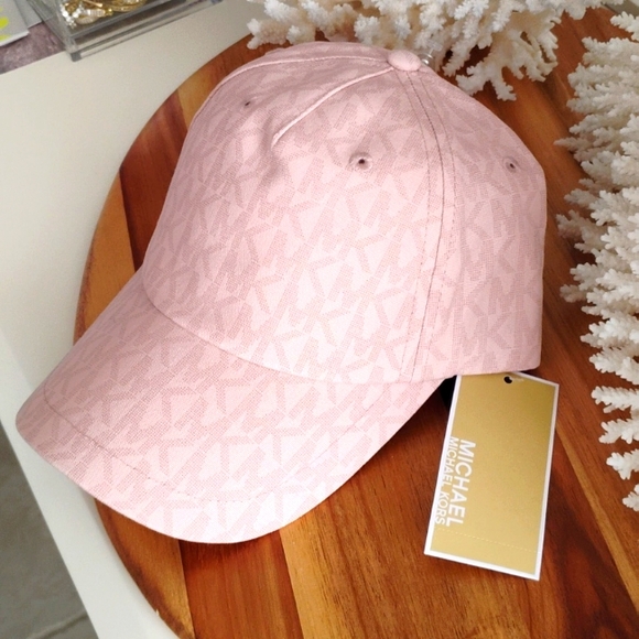 Michael kors 🩷NWT🩷 baseball cap blush pink 🩷 NEVER WORN! A++! - Picture 9 of 12